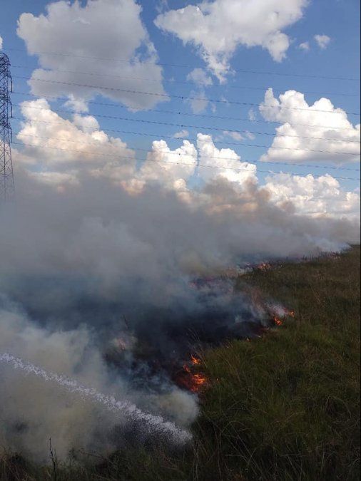 El incendio dañó una importante superficie de pastizales.