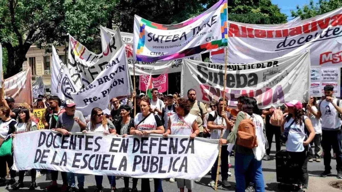 Paro docente: el panorama en la región para el próximo lunes