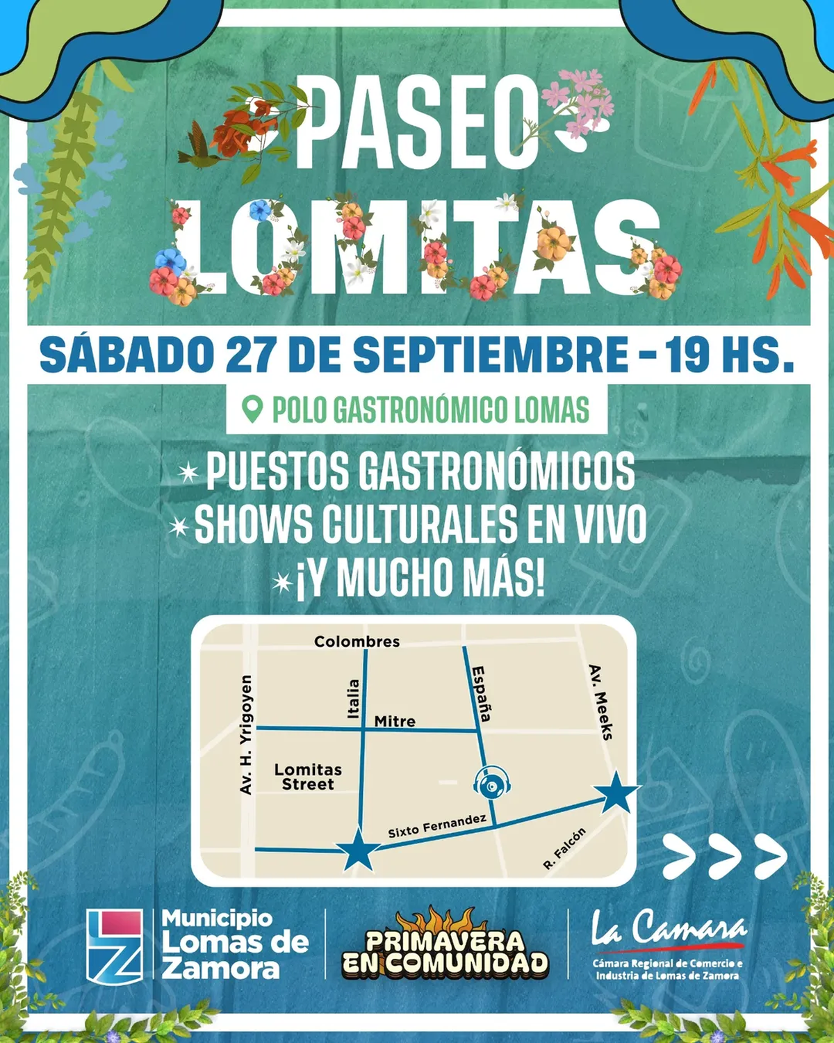 También se llevará a cabo una jornada de Paseo Lomitas. También se llevará a cabo una jornada de Paseo Lomitas.