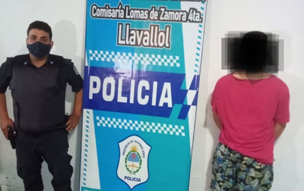 El delincuente fue trasladado a la Comisaría 4ª de Lomas de Zamora (Llavallol).