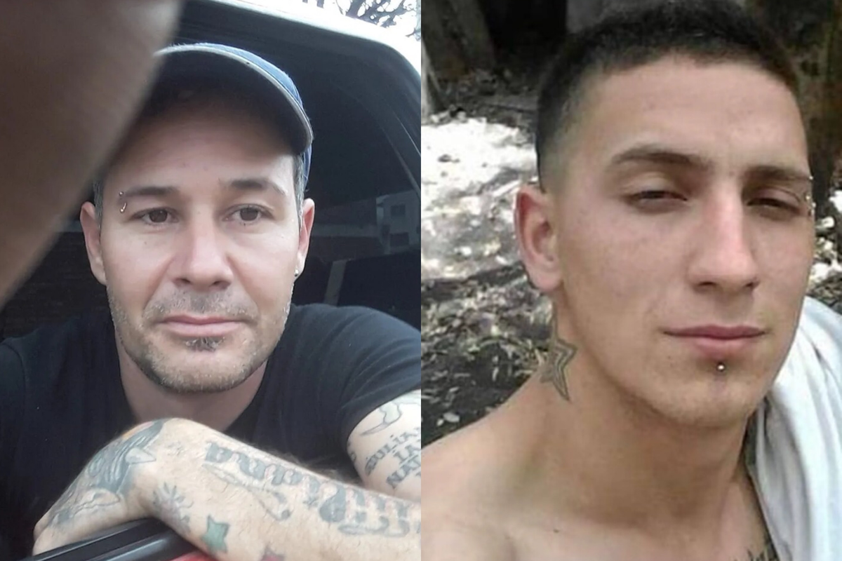 Los mecánicos de Longchamps que fueron asesinados: Silvio David Vitullo y Diego Fabián Segura.