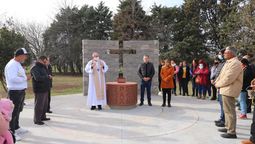 esteban echeverria: inauguraron un cinerario y reabrieron la capilla del cementerio municipal