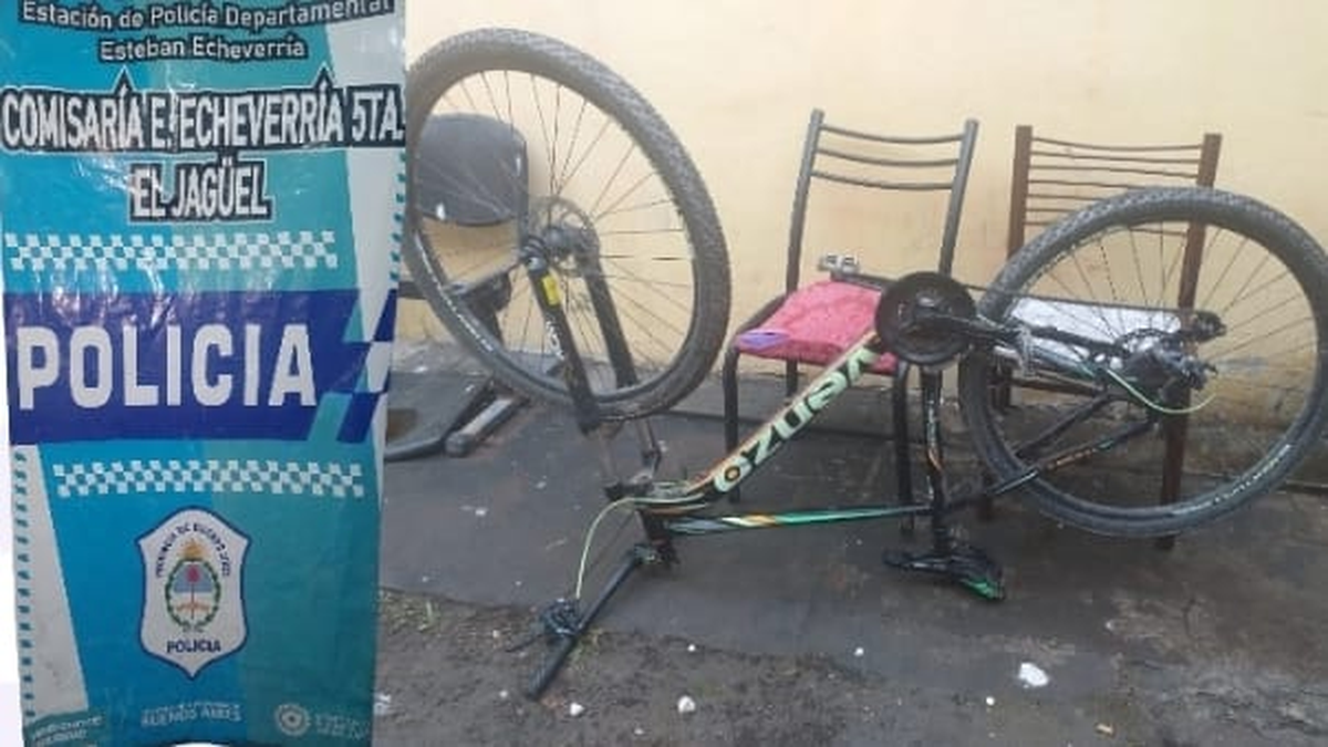 La bicicleta fue robada en la localidad de El Jagüel, en Esteban Echeverría.