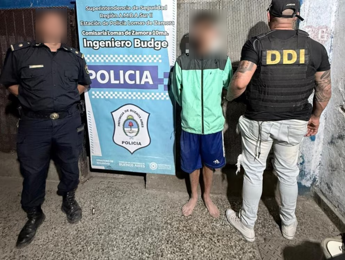 La detención se produjo en Lomas de Zamora. La detención se produjo en Lomas de Zamora.