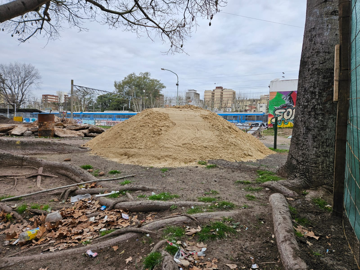 El skatepark está siendo renovado. 