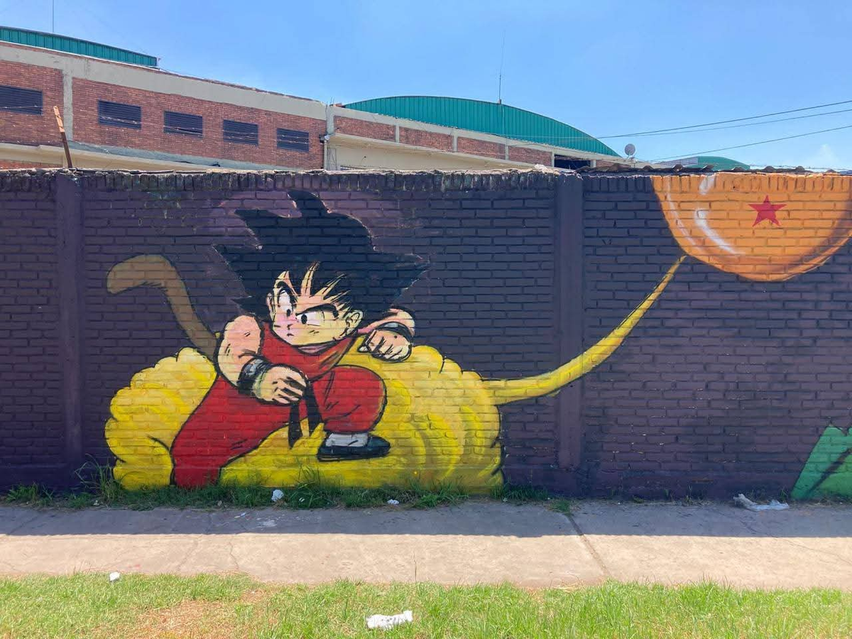 El mural tiene grandes detalles en lo visual.