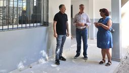 fernando gray recorrio las obras en la escuela secundaria n°18 de monte grande