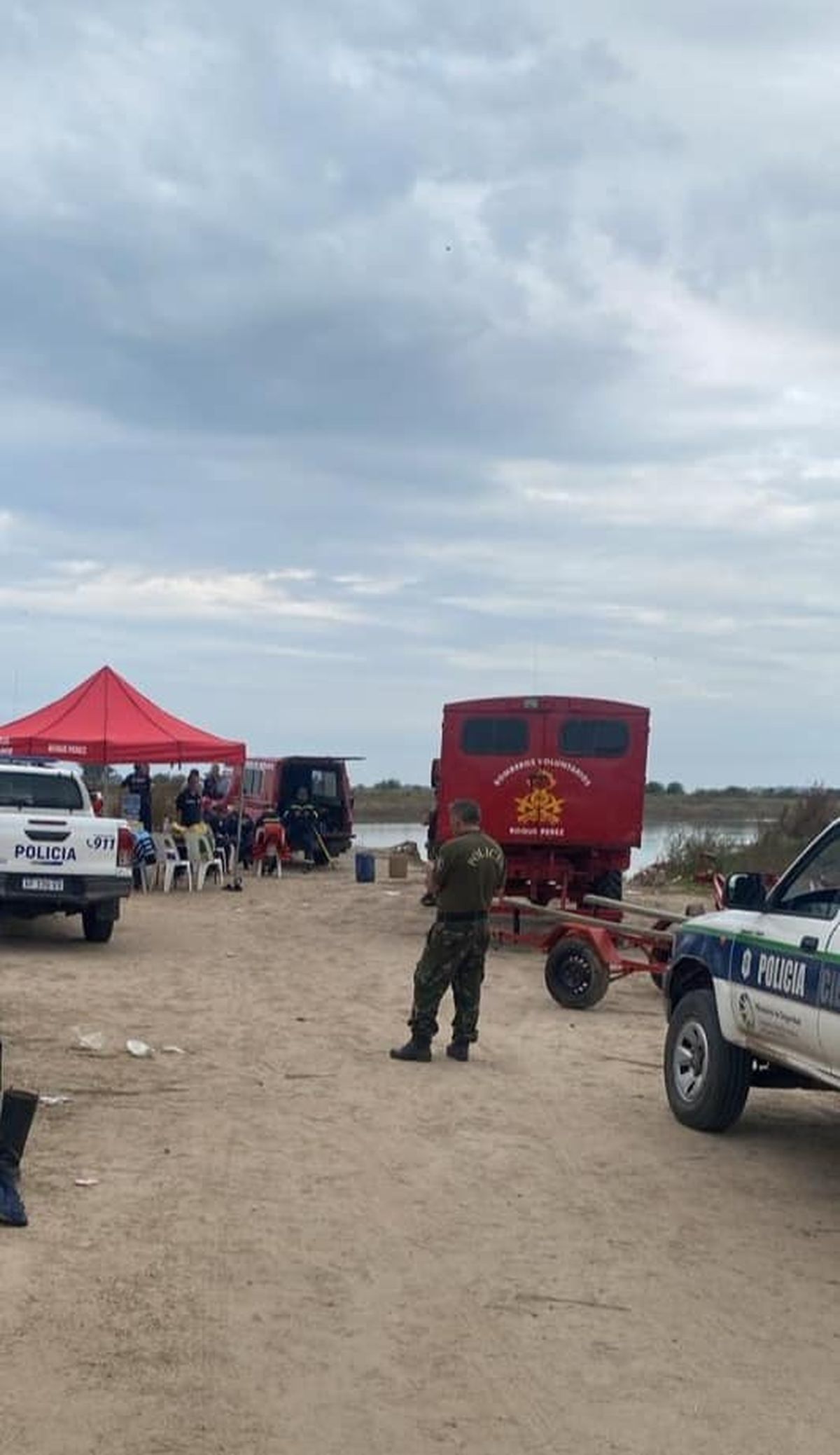 El operativo de rescate que busca al vecino de Almirante Brown. 