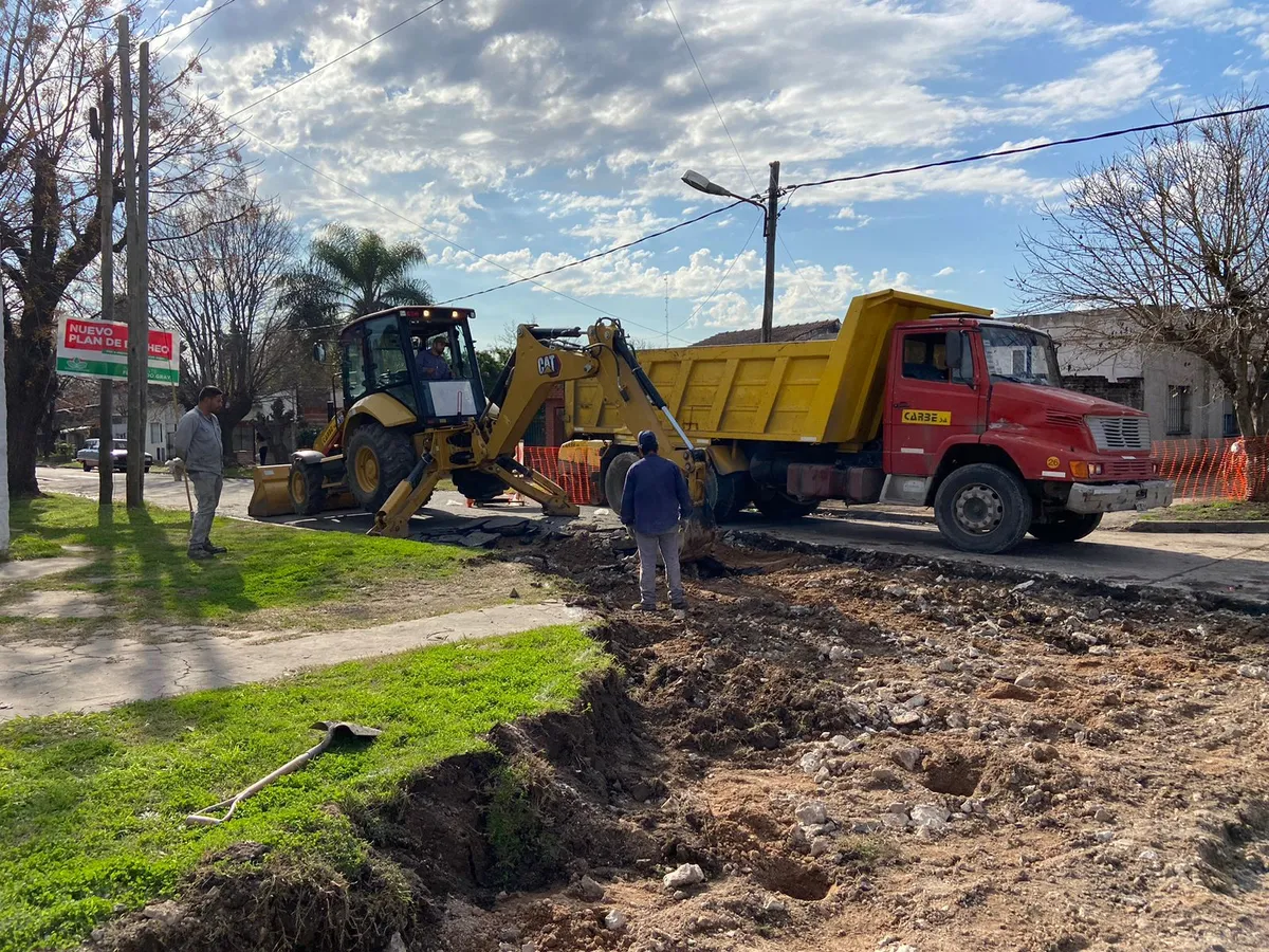 Ya se habían realizado trabajos en calles de Luis Guillón.