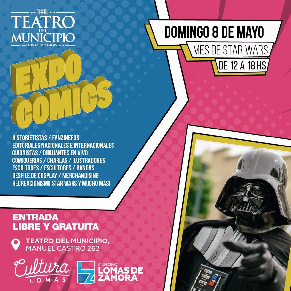 Toda la información de la expo temática de Star Wars en Lomas de Zamora.