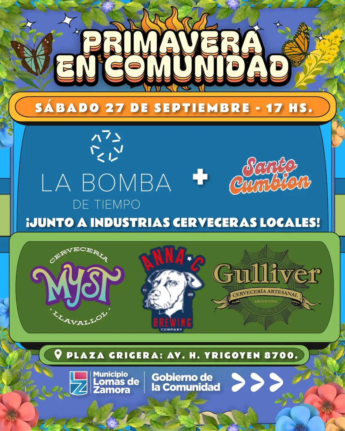 El festival Primavera en Comunidad en Lomas de Zamora. El festival Primavera en Comunidad en Lomas de Zamora.