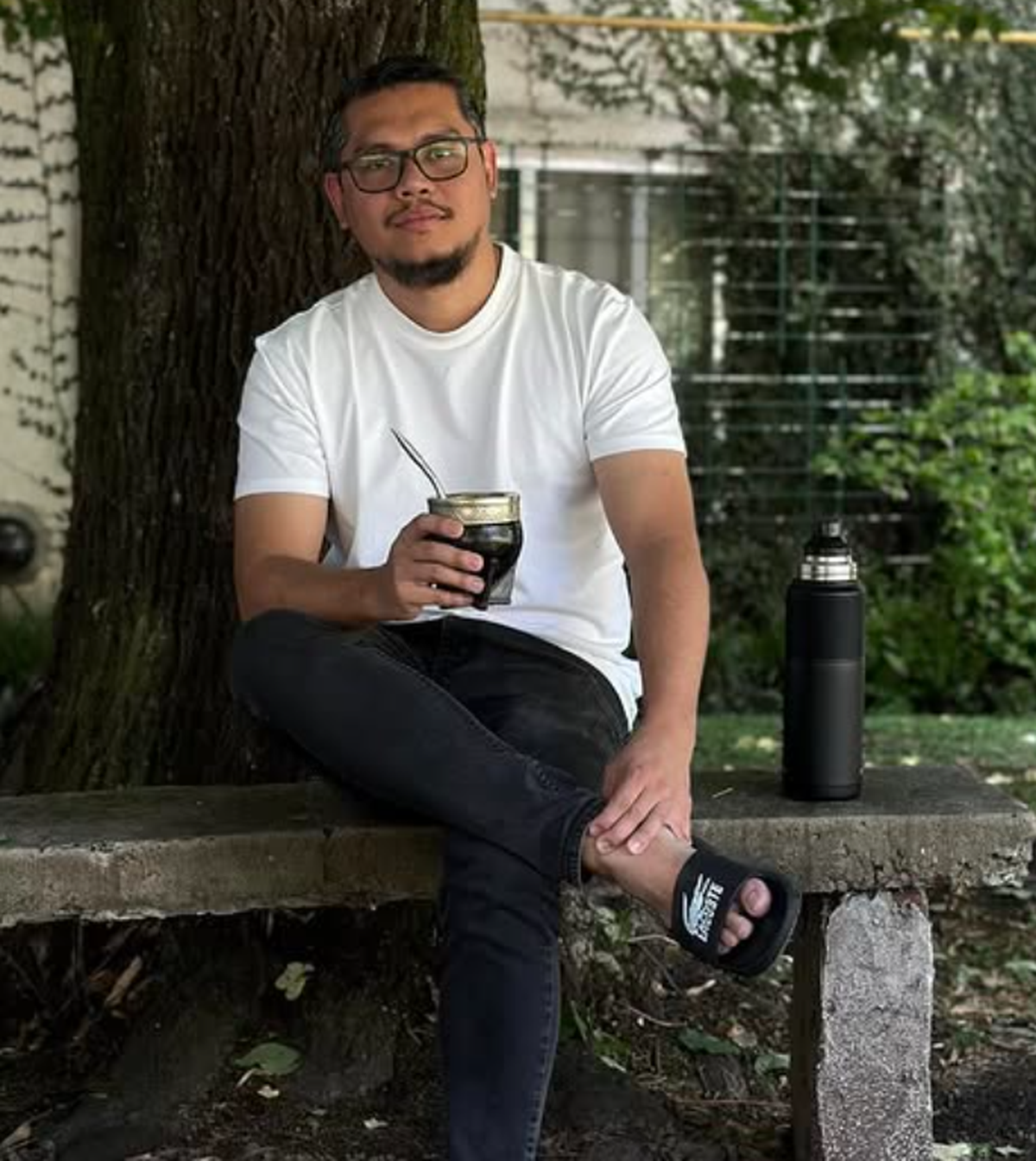 Durante su tiempo en Luis Guillón, Windylle se acostumbró a tomar mate.