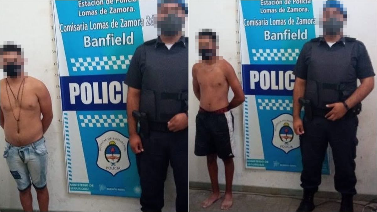 Menores detenidos en Banfield. La Justicia de Lomas de Zamora dispuso liberarlos.