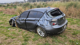 san vicente: un bmw choco en la rotonda de fincas y el conductor fue hospitalizado