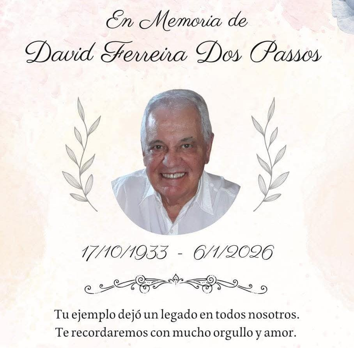 Mensaje de despedida de los vecinos de Almirante Brown.