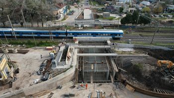 Almirante Brown: avanza la construcción del paso bajo nivel de la calle Diehl