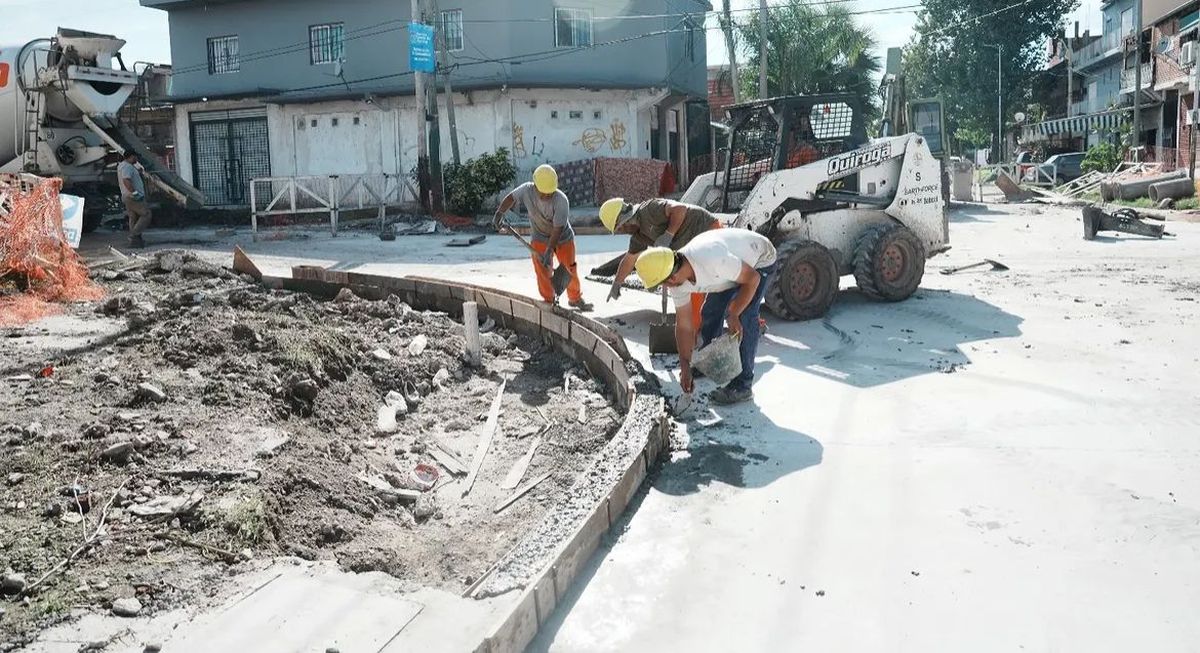 En los últimos días finalizó una obra hídrica en la localidad de Lamadrid, partido de Lomas de Zamora.