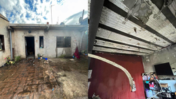 feroz incendio provoco danos materiales en una vivienda en almirante brown