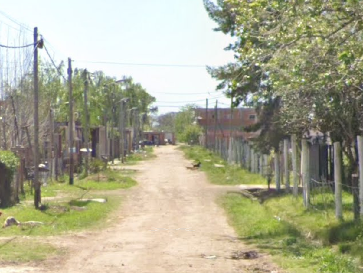 El lugar donde ocurrió el crimen en Glew. 