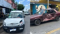 almirante brown: fuerte choque entre un auto y una camioneta en malvinas argentinas