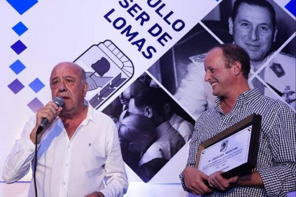Osvaldo M&eacute;rcuri junto al intendente de Lomas de Zamora, Mart&iacute;n Insaurralde.
