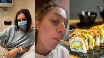 Viral: quiso aprovechar el sushi libre
