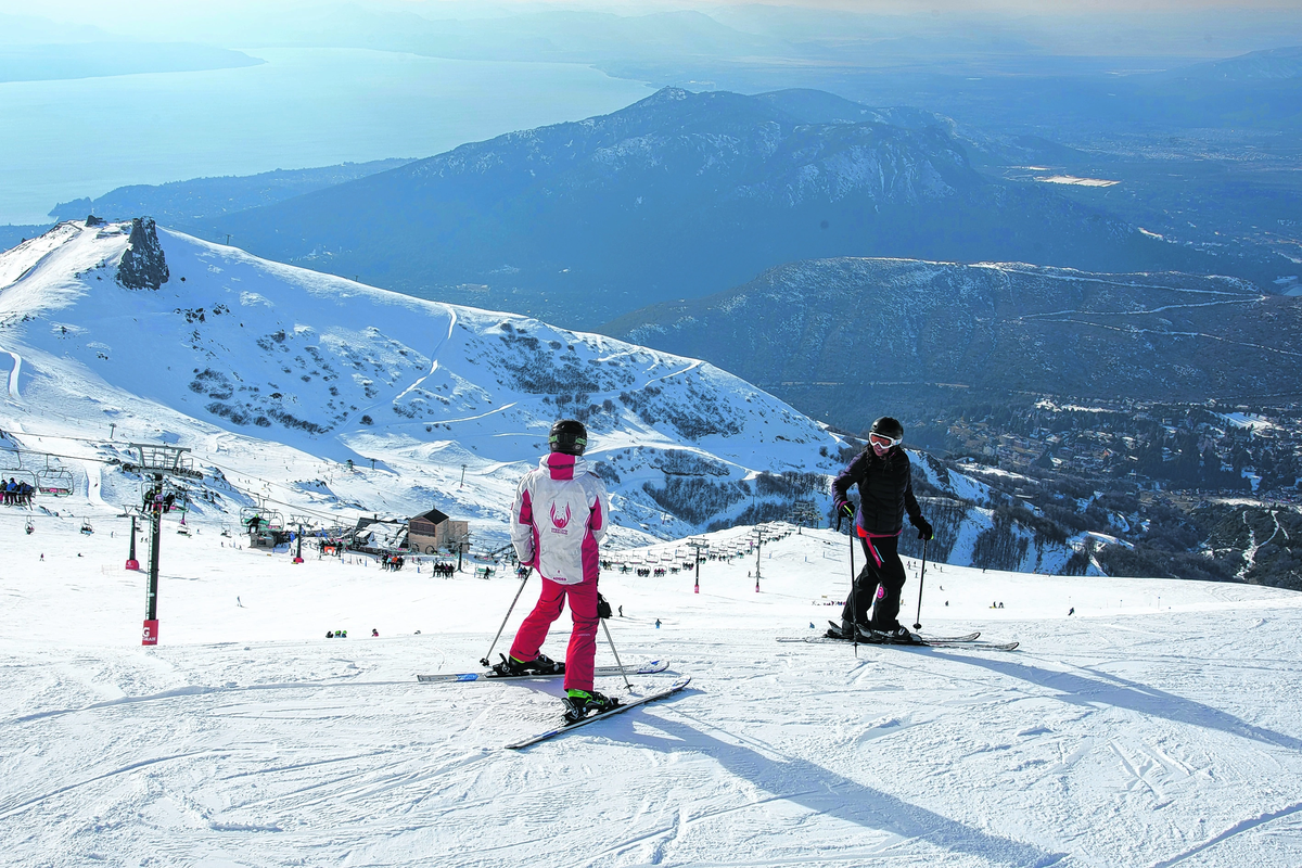 El centro de esquí de Cerro Catedral en Bariloche. El centro de esquí de Cerro Catedral en Bariloche.