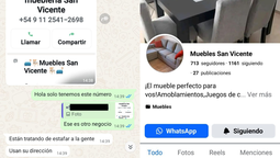 denuncian estafas con el nombre de un negocio de san vicente
