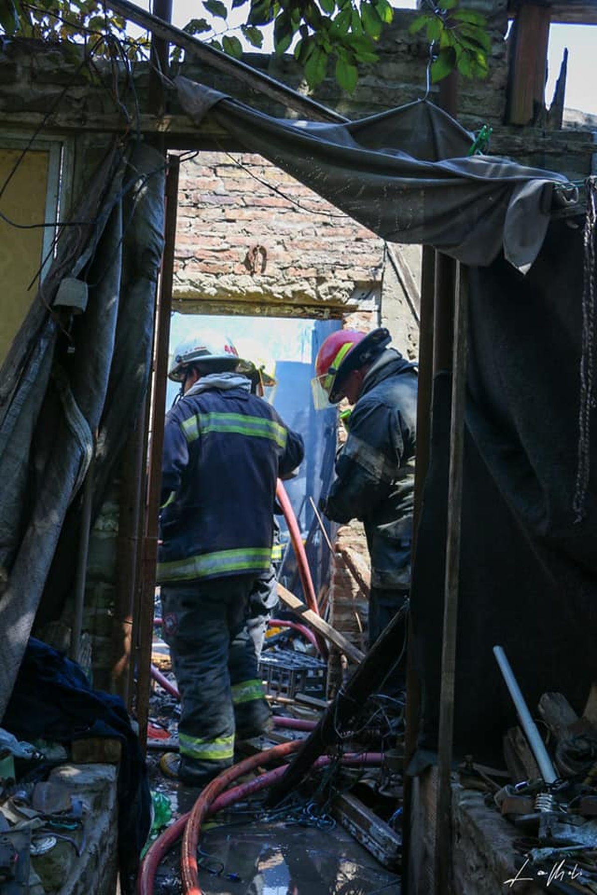La vivienda afectada se encuentra en Longchamps.