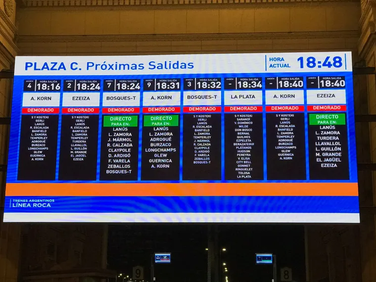 El Tren Roca sufrió demoras durante varios días de esta semana.
