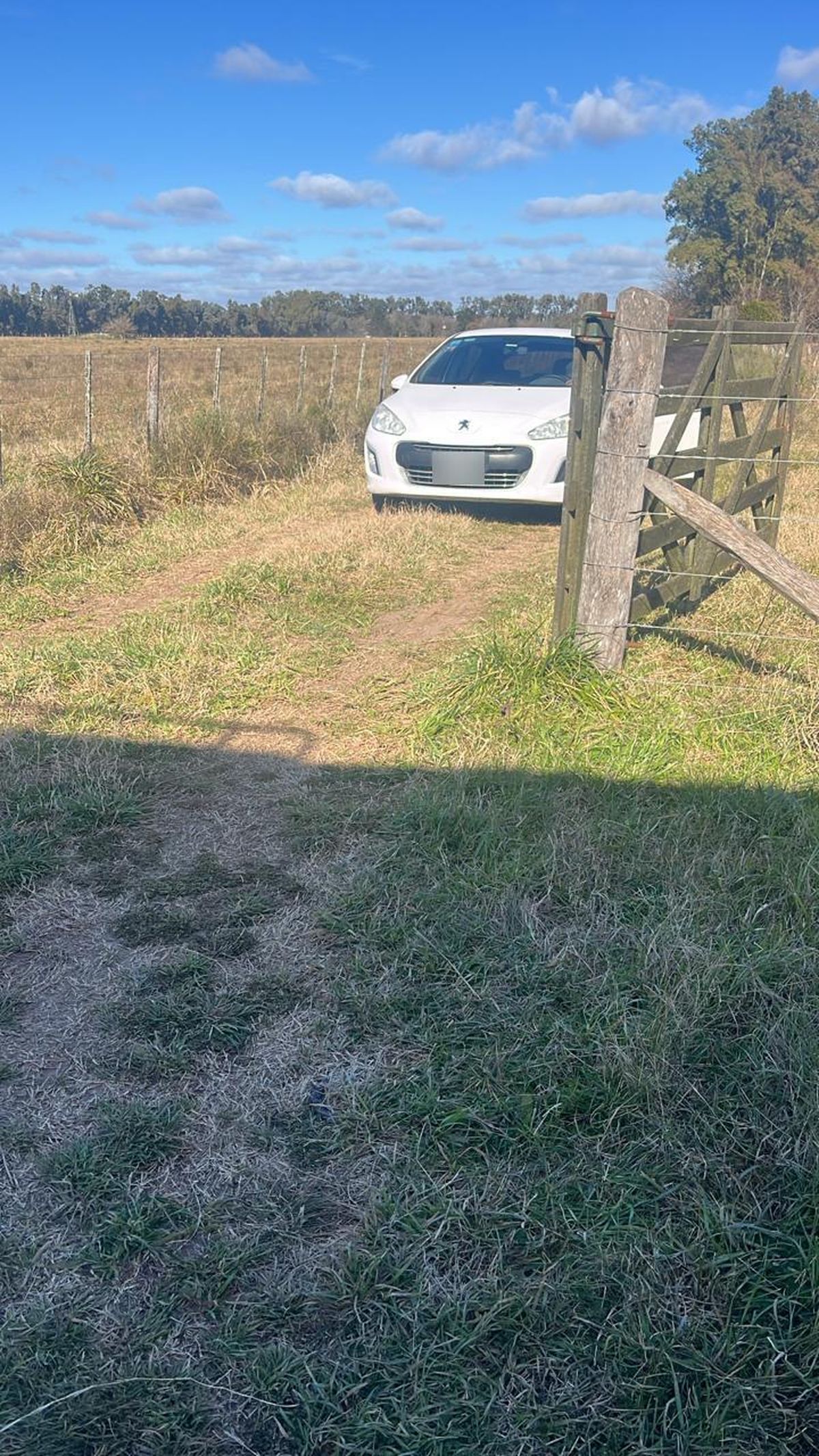 Uno de los vehículos utilizados durante el intento de usurpación. 