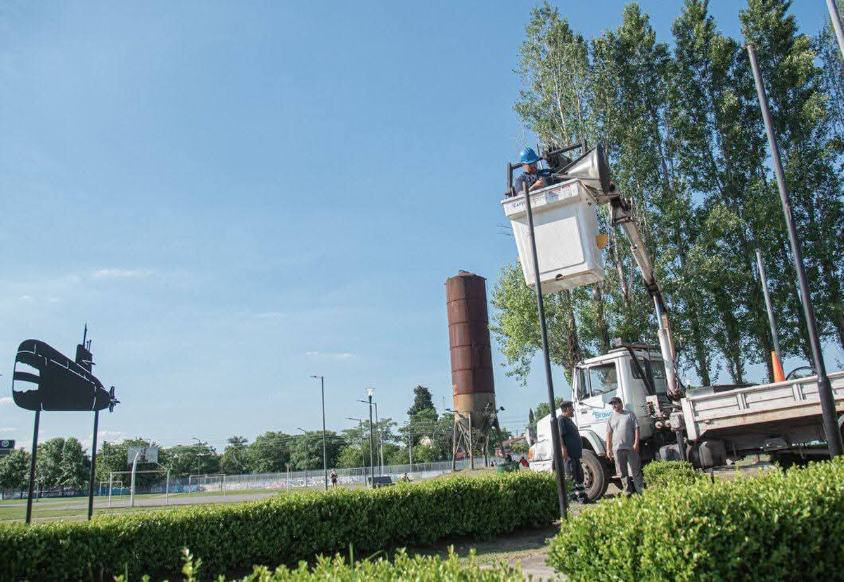 Las obras en Almirante Brown fueron llevadas a cabo en los últimos días.