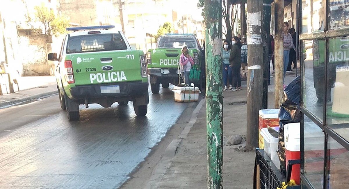Operativo policial el día del homicidio.