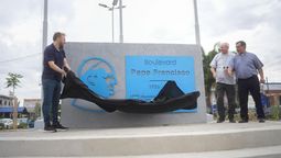 inauguraron el boulevard papa francisco en lomas de zamora