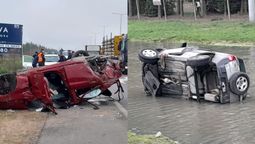 terrible choque en la ruta 58 entre canning y san vicente: dos heridos