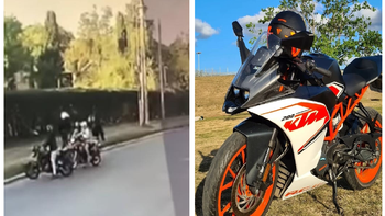 Video: robó armado una moto de alta gama en Canning y lo detuvieron