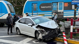 el tren roca arrollo un vehiculo en adrogue