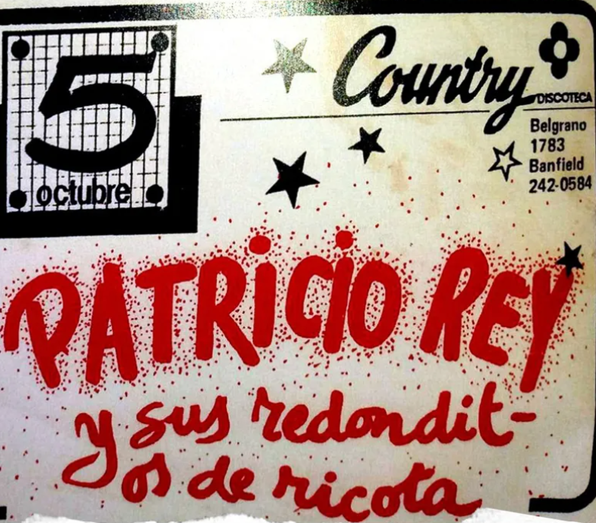 La entrada del show de Los Redondos en el Country Club de Banfield, meses después del lanzamiento de Gulp!.