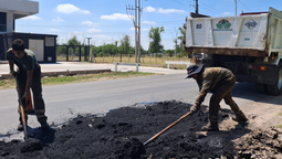 Canning: realizaron obras de bacheo en Sargento Cabral