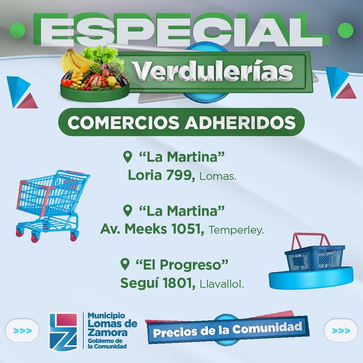 El Municipio de Lomas lanzó Especial Verdulería: qué productos hay en promoción y dónde conseguirlos