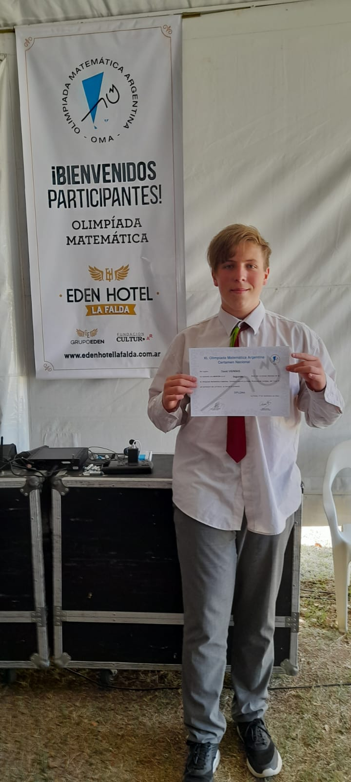 David Nikolay Visinskis tiene 15 años y es alumno del Grilli Monte Grande.