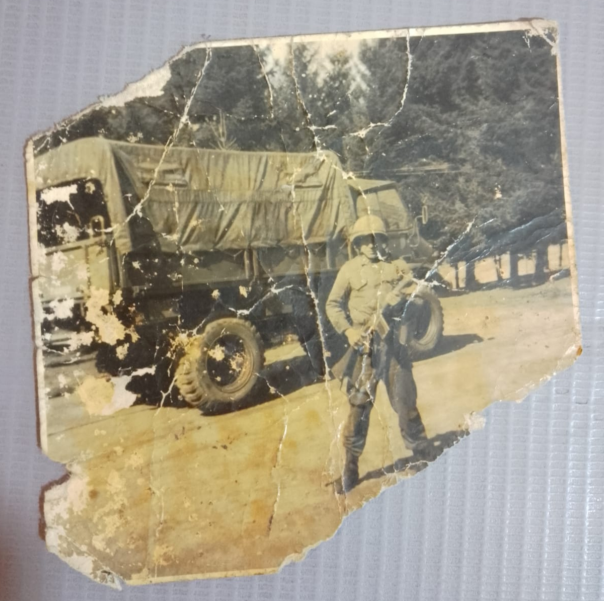 José Luis manejaba los camiones de la Compañía de Ingenieros Montaña 6.