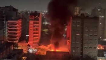 Terrible explosión e incendio de un camión en Lanús