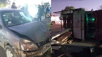 Choque y vuelco en Burzaco: seis personas heridas