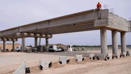 autopista presidente peron: construyen dos puentes claves para el avance de la obra