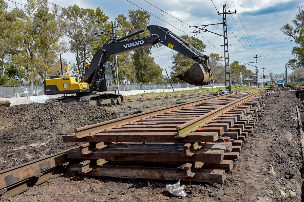 Las obras del Tren Roca abarcarán los tramos entre Temperley, Turdera y Burzaco. 