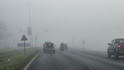 riesgo y alerta en la ruta 58 entre canning y san vicente ante la intensa niebla