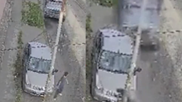 camion perdio el control y casi provoca una tragedia: el video