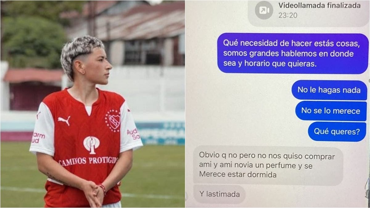 Aterradores mensajes durante la desaparición de la jugadora de Independiente en Lomas de Zamora