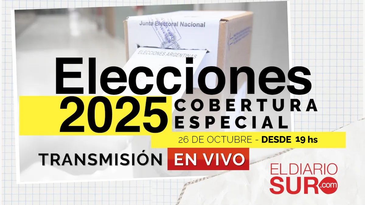 Elecciones 2025: cobertura especial de El Diario Sur y transmisión en vivo desde las 19 hs Elecciones 2025: cobertura especial de El Diario Sur y transmisión en vivo desde las 19 hs